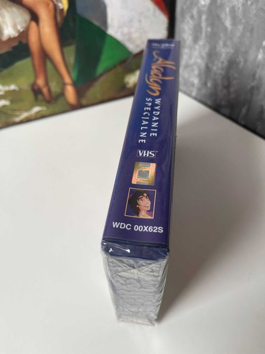 VHS Disney Aladyn (Nowa w FOLII - Unikat) Wydanie Specjalne (Polski Dubbing) - Disney Aladdin Kaseta Video