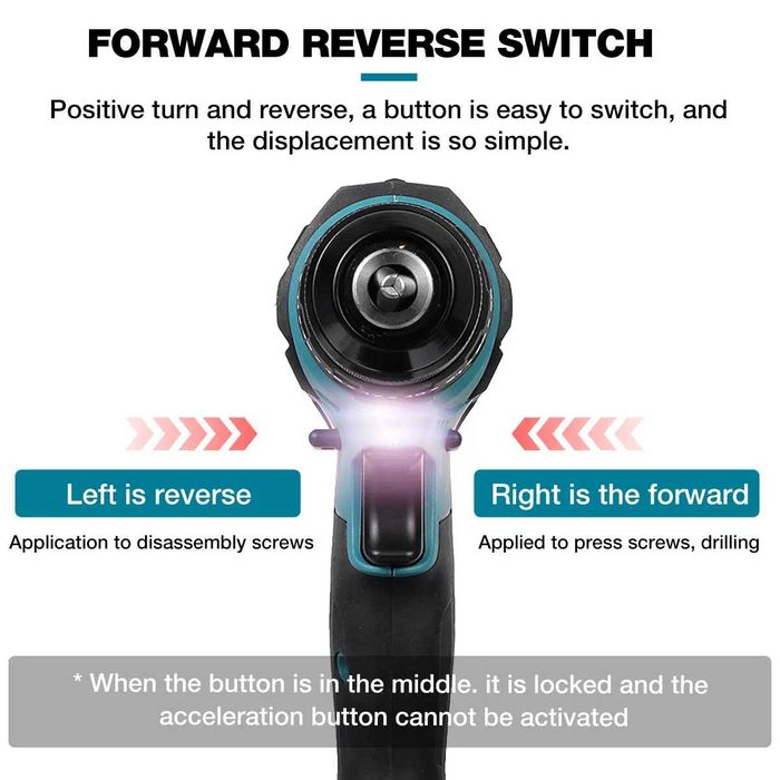 1094 - Aparafusadora 3 em 1  10mm 120nm uma bateria 21v carregador