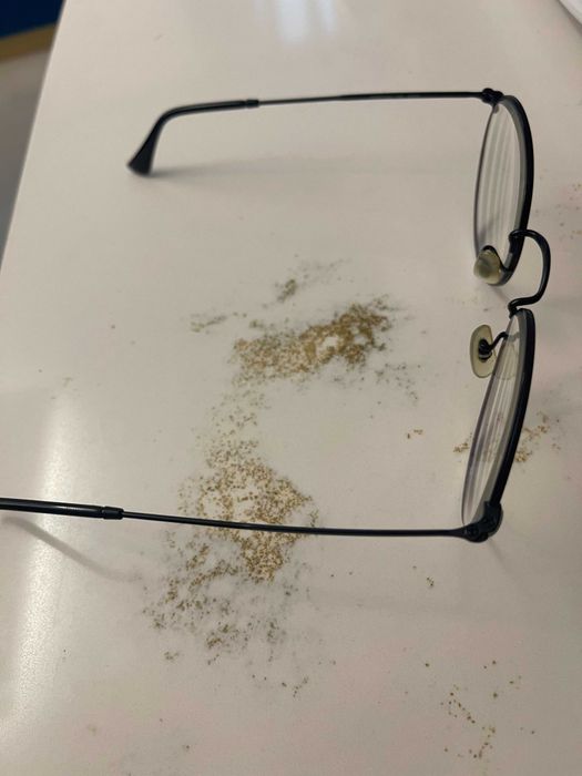 Armação de óculos redonda preta Ray Ban