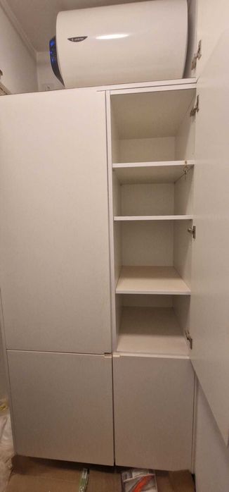 Cozinha completa totalmente equipada como nova- cores azul e branco