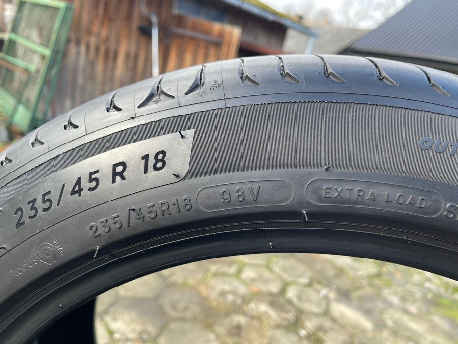 Opony 235/45/18 michelin e primacy XL homologacja tesla