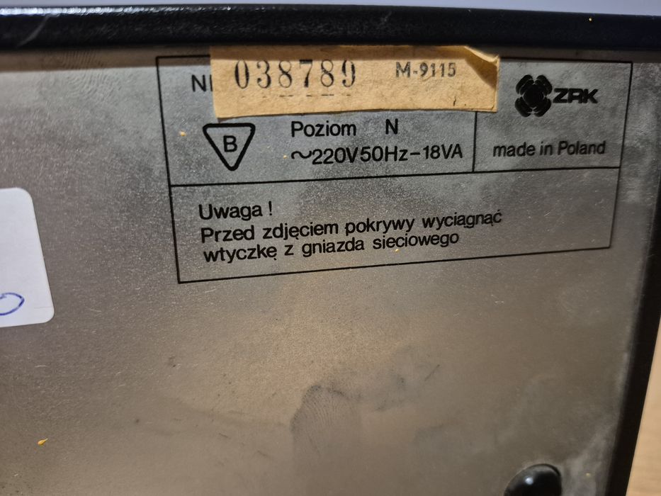 Magnetofon kasetowy ZRK  M 9115