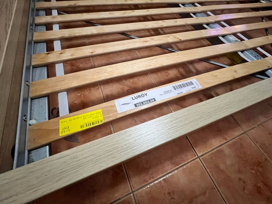 Cama IKEA MALM + estrado LURØY — 160x200 cm