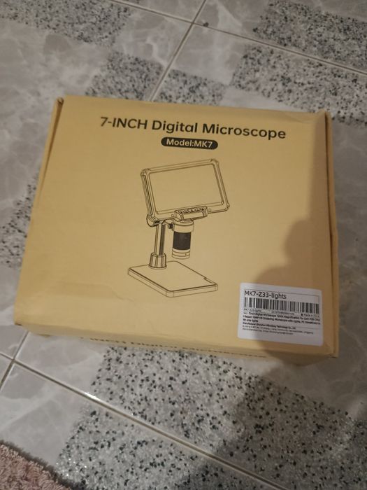 Microscópio digital de 7 polegadas, modelo MK7