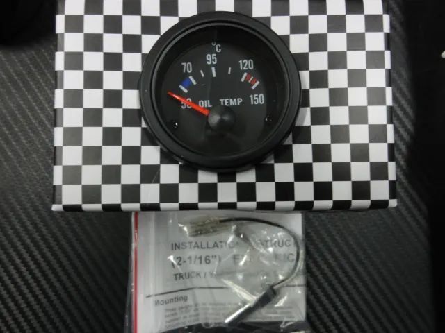 Manómetro fundo preto estilo VDO / Od school disponível em Amperímetro, pressão do turbo, pressão do oleo, temperatura do oleo, temperatura da água,