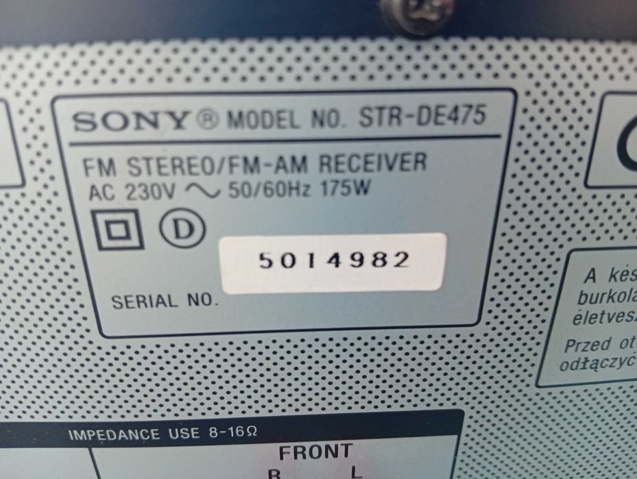 amplitiunier SONY STR-DE 475 / 704