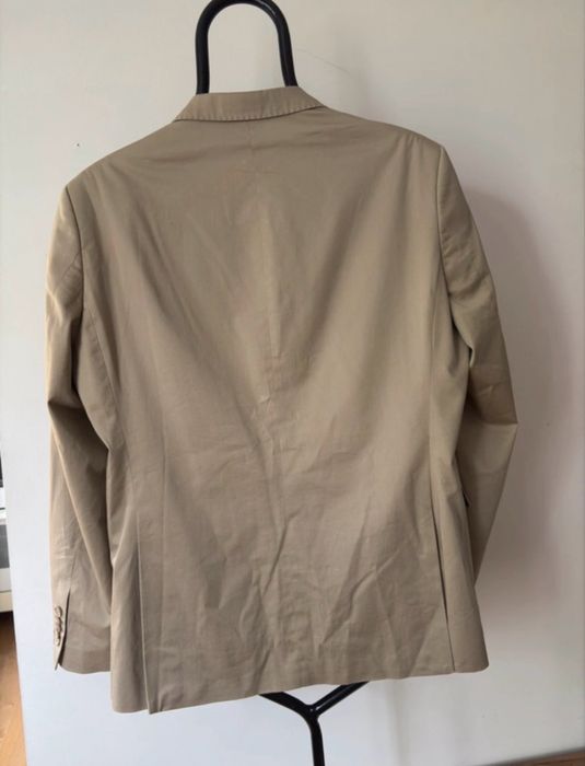 Garnitur męski beżowy Angelo Litrico Slim Fit 100% bawełna rozm. 50