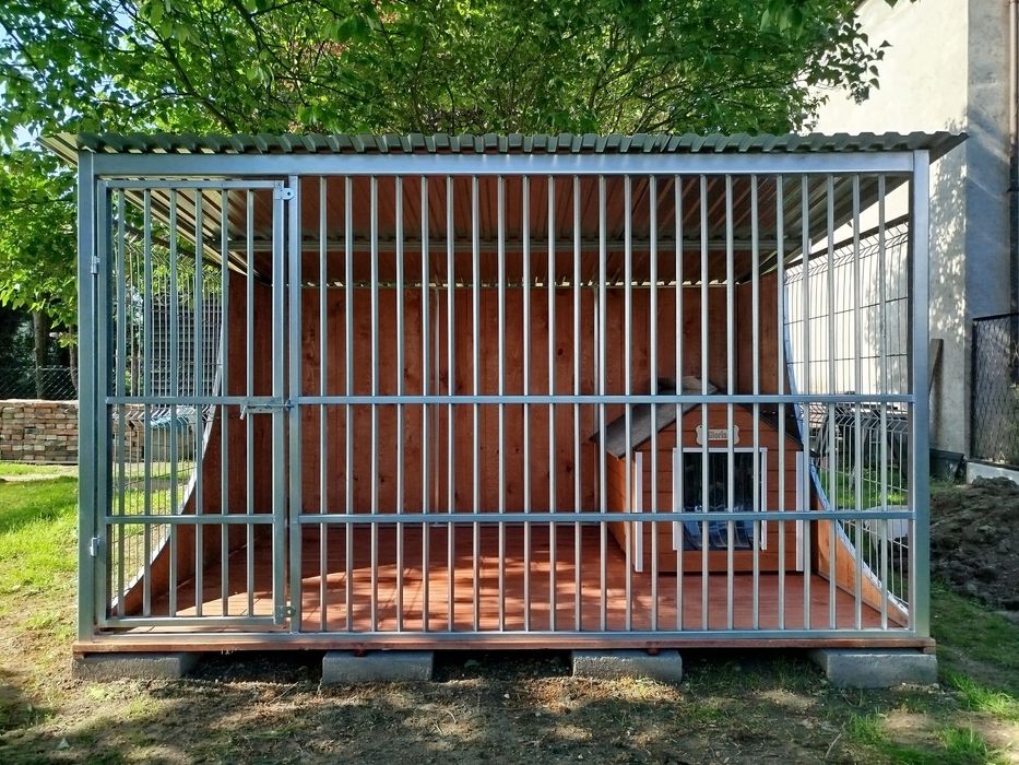 Ocynkowany kojec dla psamocny PREMIUM klatka "ŁEZKA" 3x2