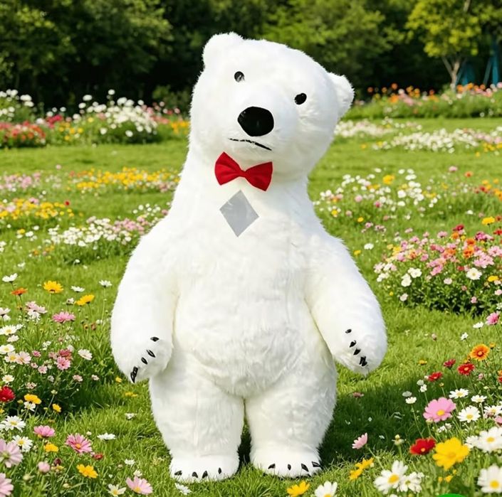 Animação de Casamentos e Eventos – Urso Polar Gigante Insuflável