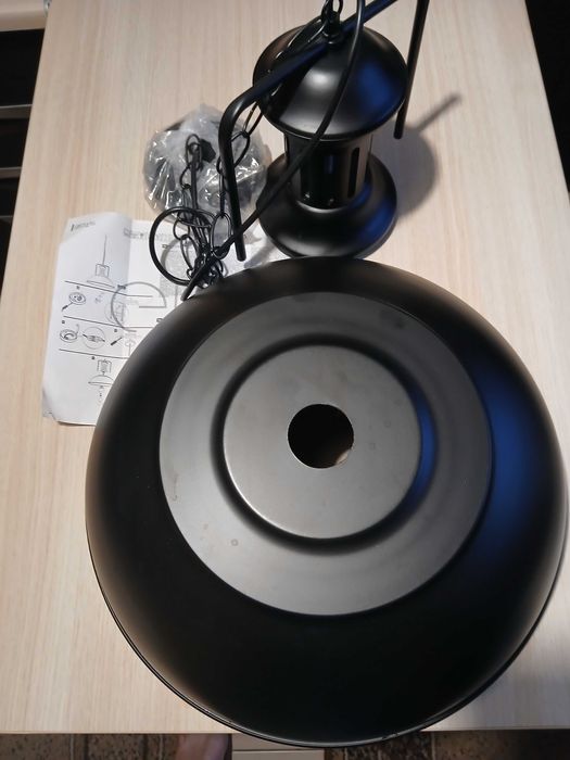 Lampa wisząca LOFT GRAVIS E27 czarna, industrialna EDO Solutions