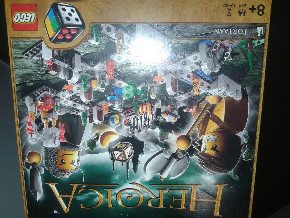 Klocki gra planszowa oryginał Lego 3860 Heroica Fortaan niekompletny