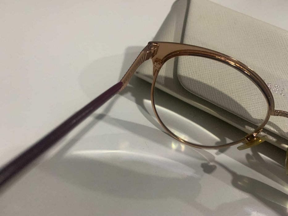 Óculos com lentes progressivas, cor bordô/dourado, MICHAEL KORS