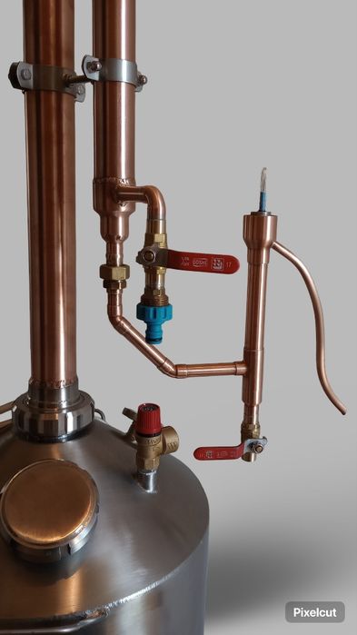 Destylator do domowych alkocholi i spirytusu. Bimbrownica miedziana