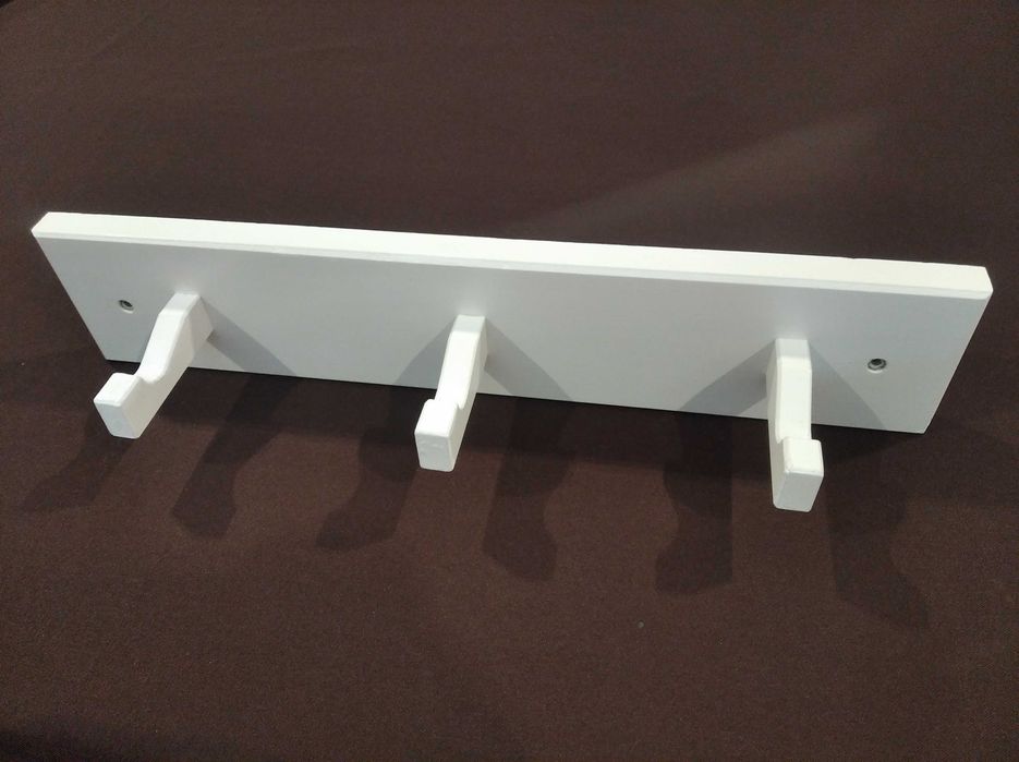 IKEA Kubbis - cabide 3 ganchos, 45 cm, branco