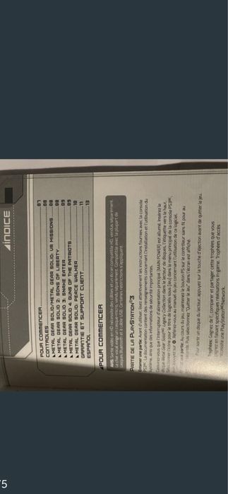 Manual jogo Ps3 Metal Gear Solid The Legacy Collection