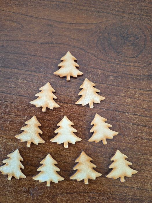 Drewniane choinki sklejka 3cm 50 sztuk
