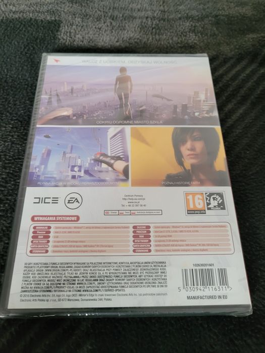 PC DVD nowa, mirror EDGE catalyst