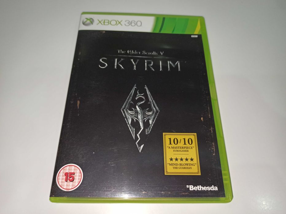 xbox 360 SKYRIM gra RPG, rycerze, smoki przygoda