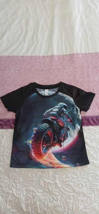 T-shirt menino Motocross 5-6 anos