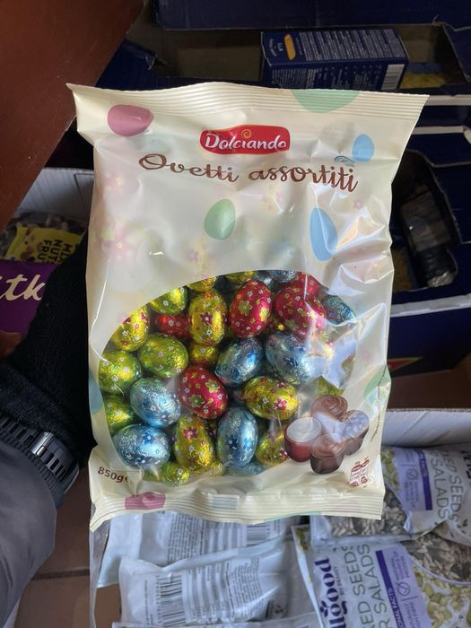Пасхальні яйця Дольчіандо Оветті 850г / яйця Dolciando Ovetti