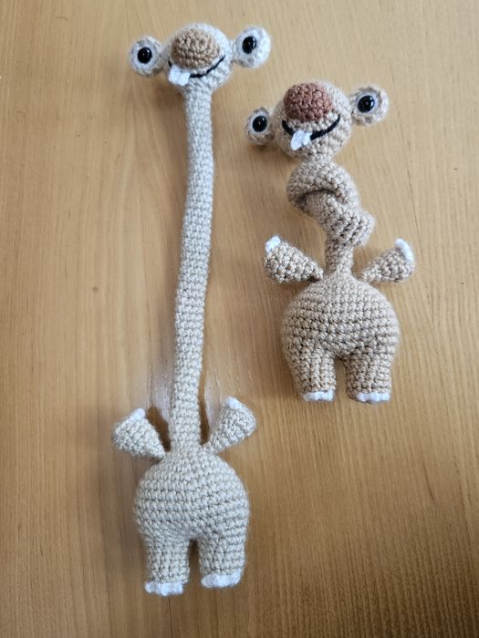 Sid, gęś ,smok, dinozaur ,miś Teddy z długą szyją, zawieszka do torebki