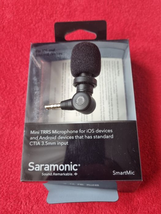 Mikrofon SARAMONIC do telefonu Android / Apple iOS minijack 3.5mm
