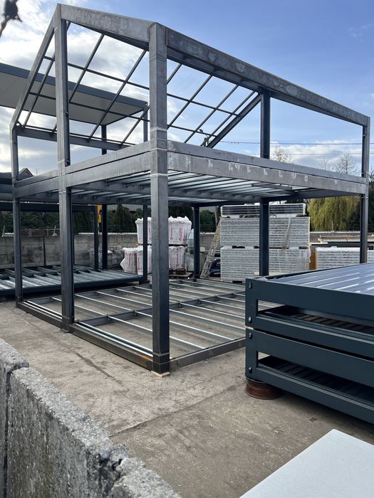 Rama kontenera ,stodoła 35m2 + piętro 35m2 mocna konstrukcja