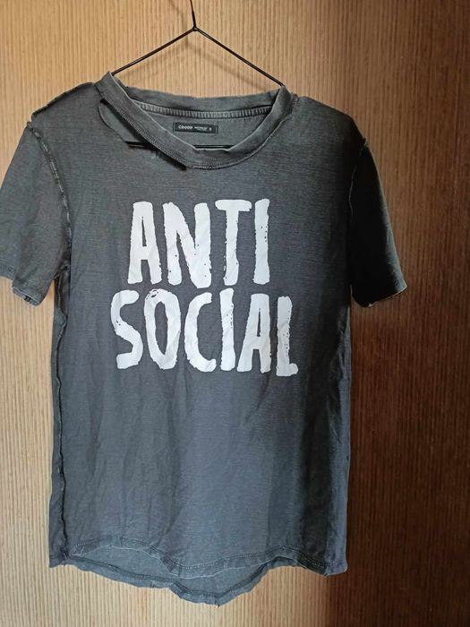 Cropp | Anti Social Club | czaszka | czacha | dłuższy tył | przeszycia