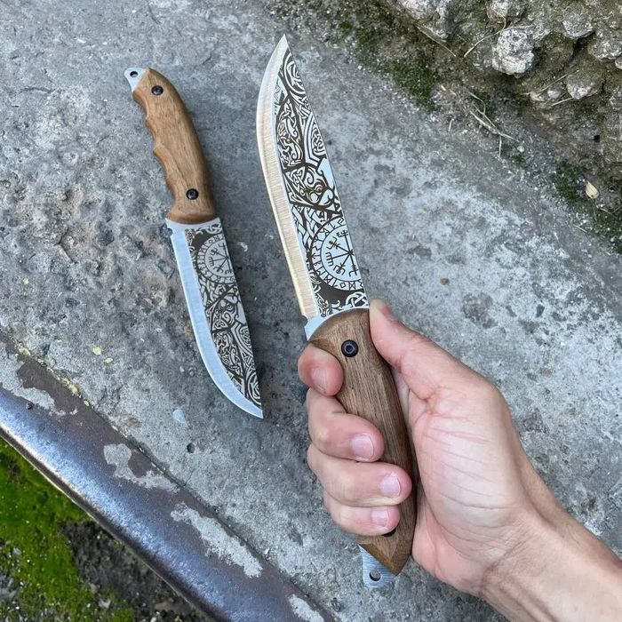 Ніж СКАНДИНАВ KN22 Подарунок Чоловіку Нож Ручная Работа Gorillas BBQ
