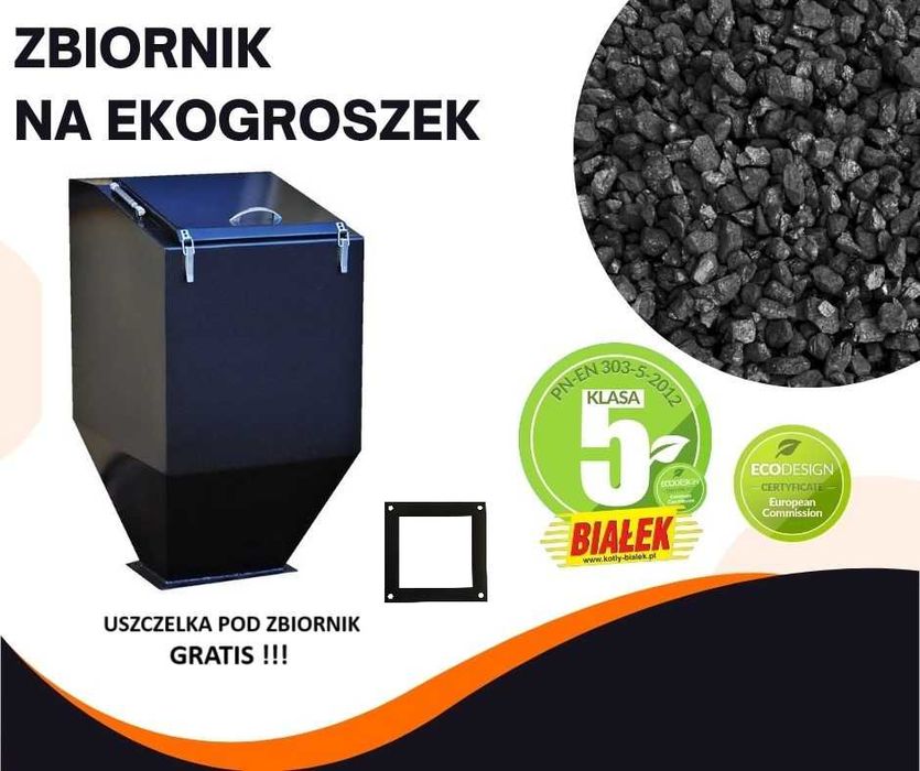 Zbiornik do ekogroszku stal 2mm 15-20-25kw