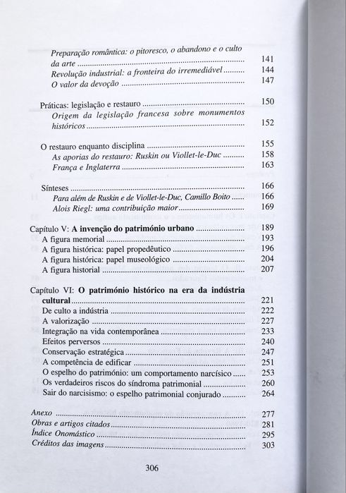 Françoise Choay - Alegoria do Património