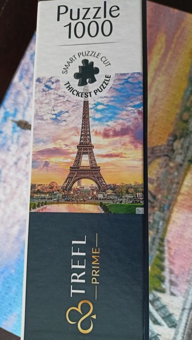 Puzzle Prime UFT 1000 Trefl, Wieża Eiffla Romantic Sunset