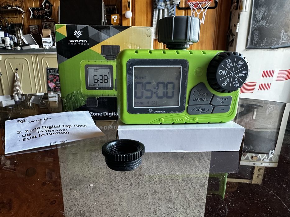 електронний таймер поливу для будинку та саду на 2 відведення