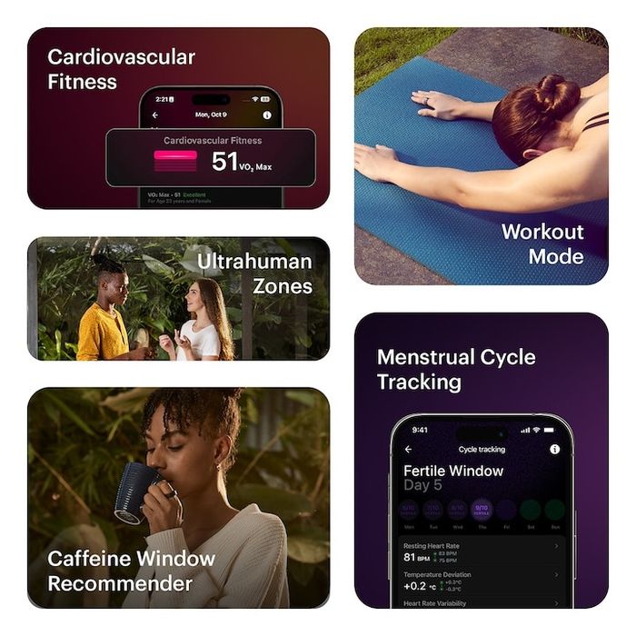 Anel inteligente Ultrahuman Raw Titanium - Tamanho 13 - NOVO