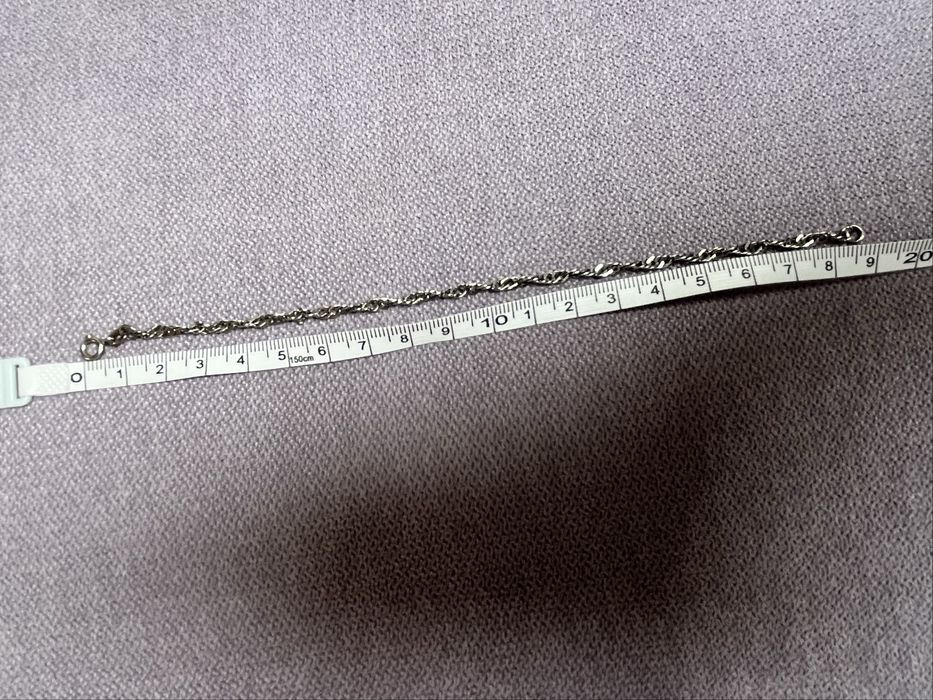 Brasoletka łańcuszek srebrna