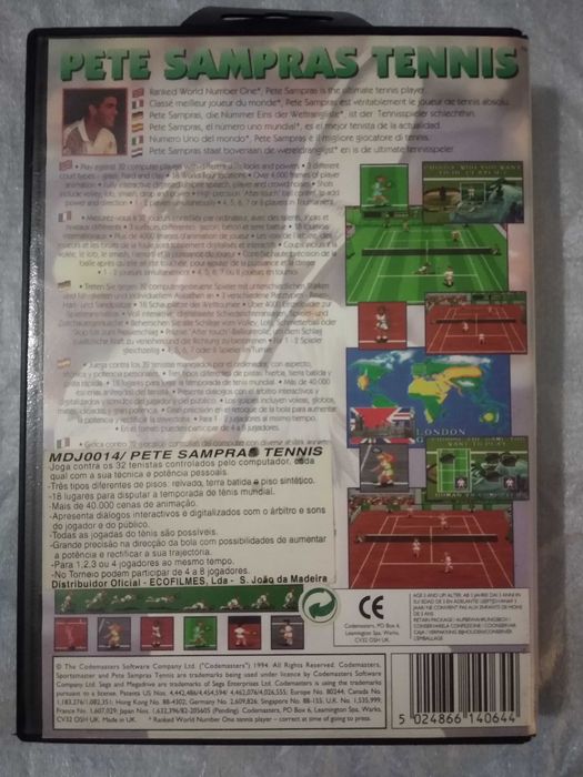 Pete Sampras Tennis Mega Drive