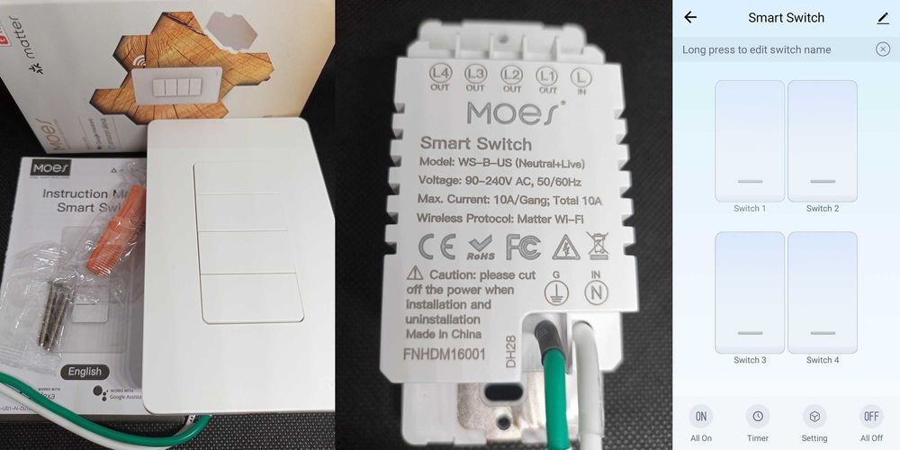 Термостат вимикач Tuya ZigBee WI-FI RF433