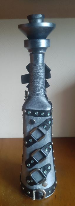 Декоративная бутылка - подсвечник.