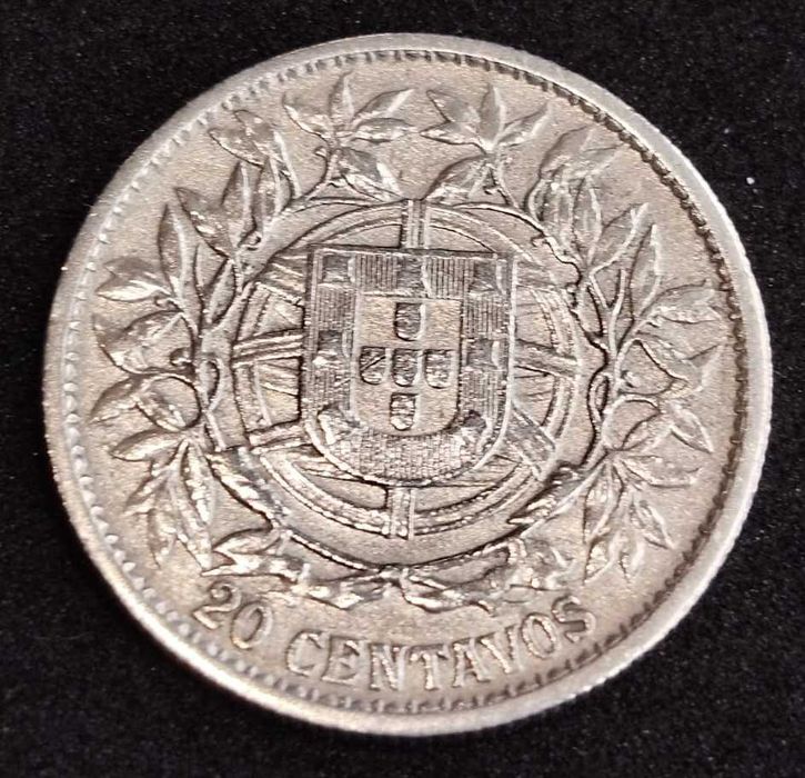 1913 - Portugal - 20 centavos - Prata - MBC+