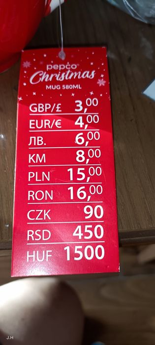 Kubek ceramiczny świąteczny.