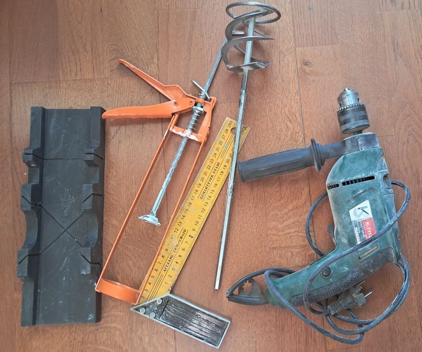 Дрель-перфоратор KLAUSS, миксер, уголок,