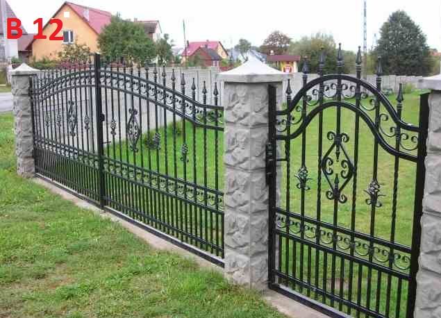 Brama kuta wjazdowa skrzydłowa przęsła przesuwna