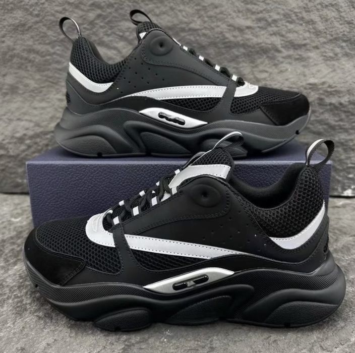 Dior B22 Black Calfskin Trainer