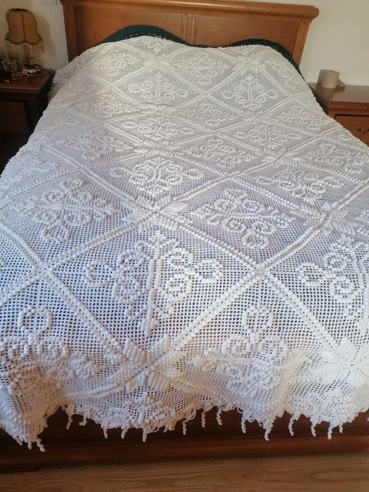 Colcha casal feita à mão