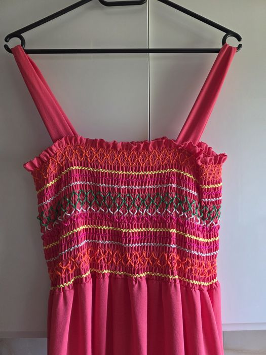 Sukienka Koralowa na upały Plus Size