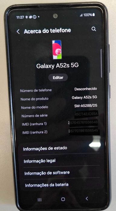Samsung A52s 5G (6Gb/128Gb) - Preto