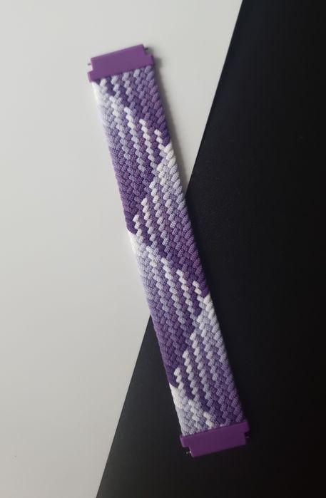 Pasek plecionego materiału 20 mm do zegarka Samsung, Huawei, Amazfit,