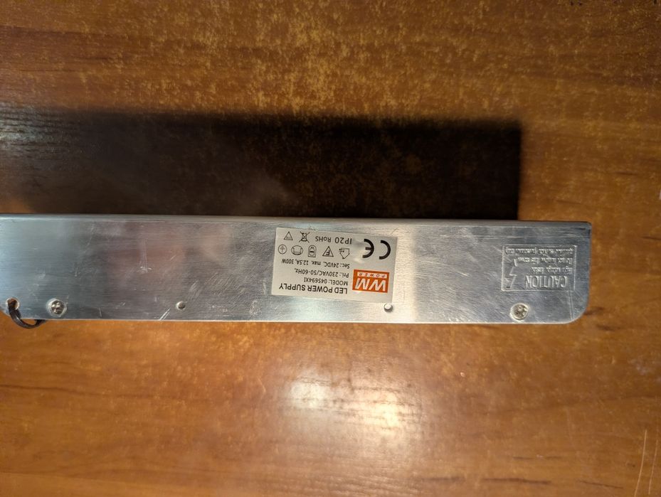 Zasilacz LED 24V 300W 12.5A IP20 WM Power