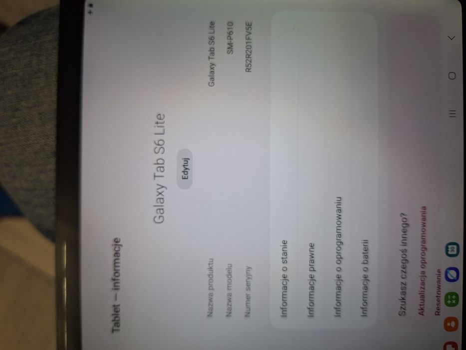 Samsung Galaxy Tab S6 lite + klawiatura + etui