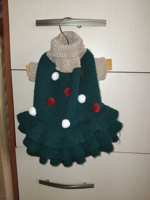 Костюм елочка Куртка для собаки Костюм ялинки собаці